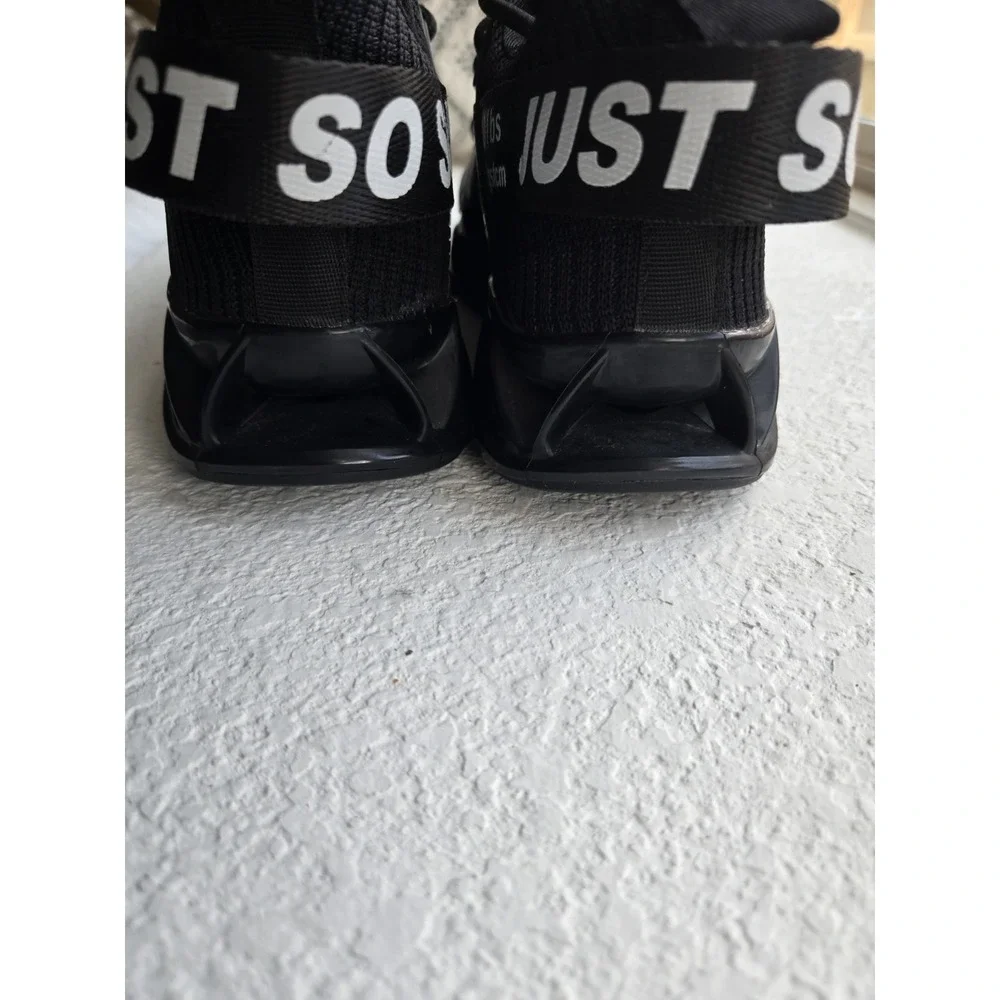 Just So So Mens Running Shoes Black White Blade Non Slip Sneakers Size 40 EU